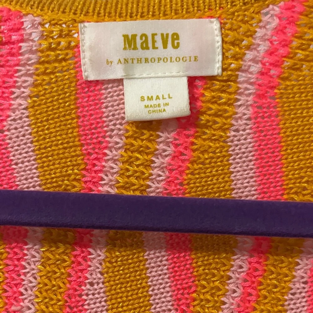 Maeve Multicolor Striped Cardigan - Picture 3 of 6